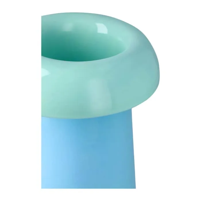 Holmegaard Soma Vase H 22,5 cm - Glas - Lyseblå/aqua