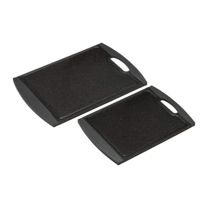 Holm Skærebræt - 2 stk. B 20,3 x L 29,2 cm - Plastik - Sort