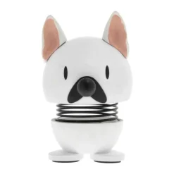 Hoptimist Mini Animals Hund - Fransk Bulldog Str. XS - ABS-plastik/stål - Hvid