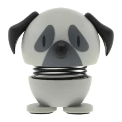 Hoptimist Mini Animals Hund - Mops Str. XS - ABS-plastik/stål - Grå