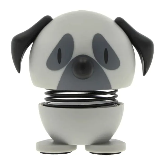 Hoptimist Mini Animals Hund - Mops Str. XS - ABS-plastik/stål - Grå