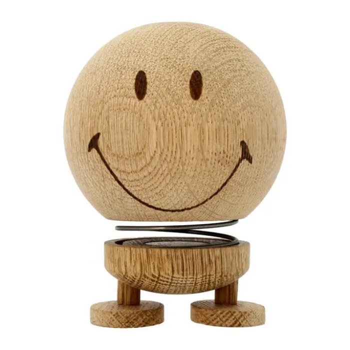 Hoptimist Woody - Smiley Str. M - Rå egetræ