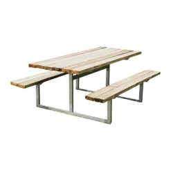 HORTUS Ydun Bord-/bænksæt H 72 x B 175 x D 140 cm - Fyrretræ/stål - Natur