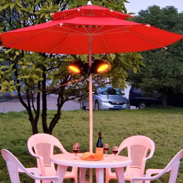 Hâws Terrasse varmer 1500 watt - 3 lamper - Sort