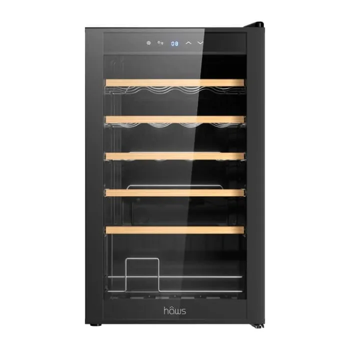 Hâws Vinkøleskab H 73 x D 45 x L 43 cm - 24 flasker - Sort
