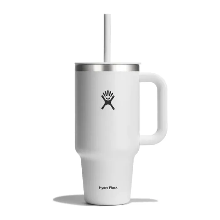 Hydro Flask All Around Travel Tumbler 946 ml - Rustfrit stål - Hvid