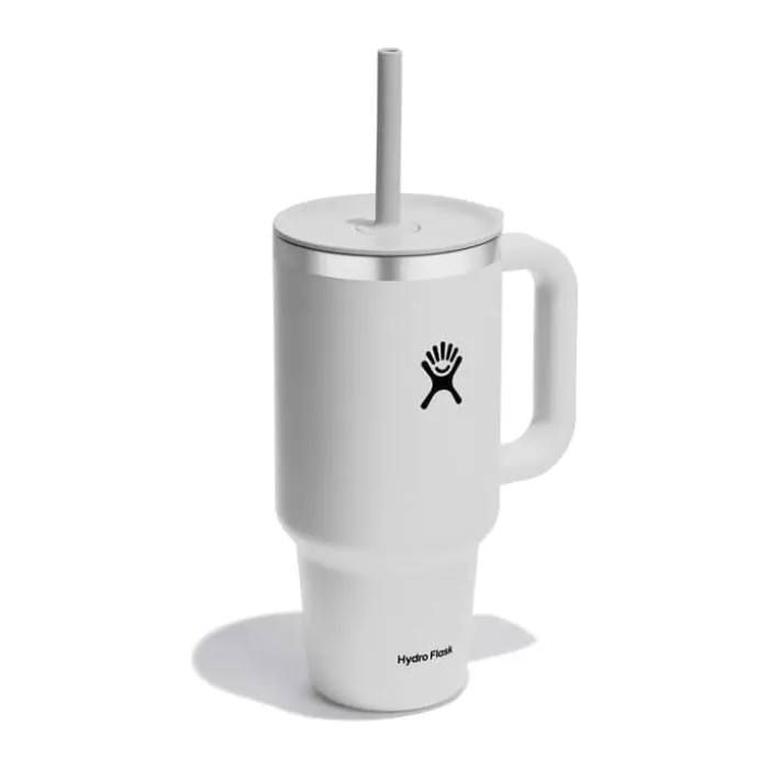 Hydro Flask All Around Travel Tumbler 946 ml - Rustfrit stål - Hvid