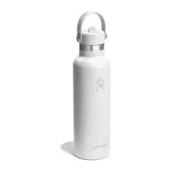 Hydro Flask Flex Straw Termodrikkedunk 621 ml - Rustfrit stål - Hvid