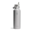 Hydro Flask Flex Straw Termodrikkedunk 621 ml - Rustfrit stål - Lys grå