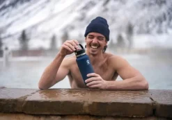 Hydro Flask Wide Mouth Flex Termodrikkedunk 946 ml - Rustfrit stål - Sort