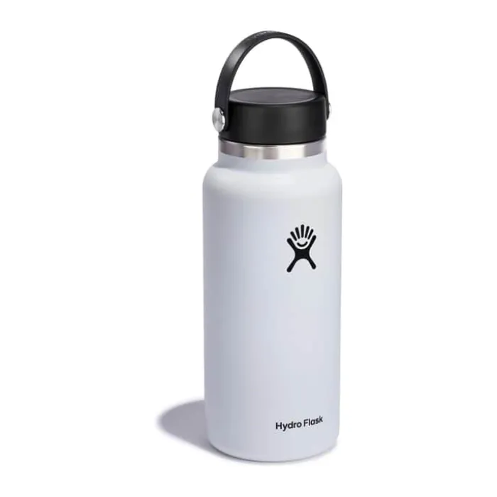 Hydro Flask Wide Mouth Flex Termodrikkedunk 946 ml- Rustfrit stål - Hvid
