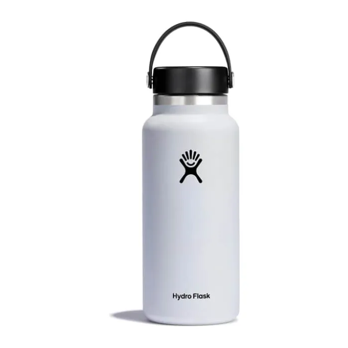 Hydro Flask Wide Mouth Flex Termodrikkedunk 946 ml- Rustfrit stål - Hvid