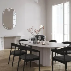 Incado Diamond Spejl H 90 x B 60 cm - Spejlglas/MDF - Sølvfarvet