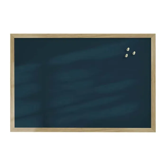 Incado Opslagstavle B 40 x L 60 cm - Egetræ - Midnight Teal
