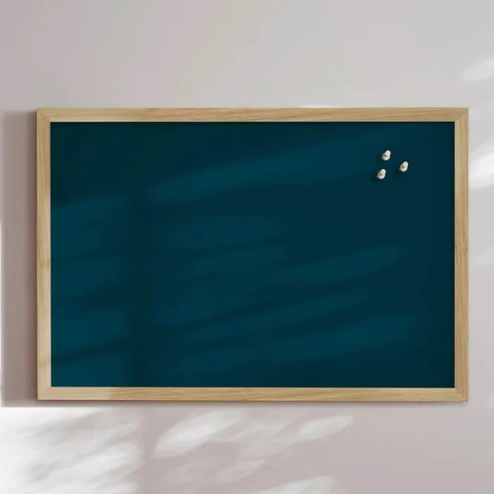 Incado Opslagstavle B 40 x L 60 cm - Egetræ - Midnight Teal