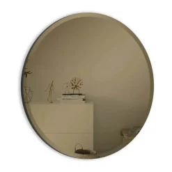 Incado Rundt Spejl Ø 60 cm - Spejlglas/MDF - Dark bronze