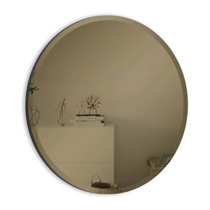 Incado Rundt Spejl Ø 60 cm - Spejlglas/MDF - Dark bronze
