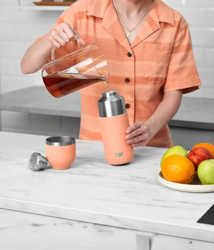 Ion8 Luma Termoflaske 700 ml - Genanvendt rustfrit stål - Koral
