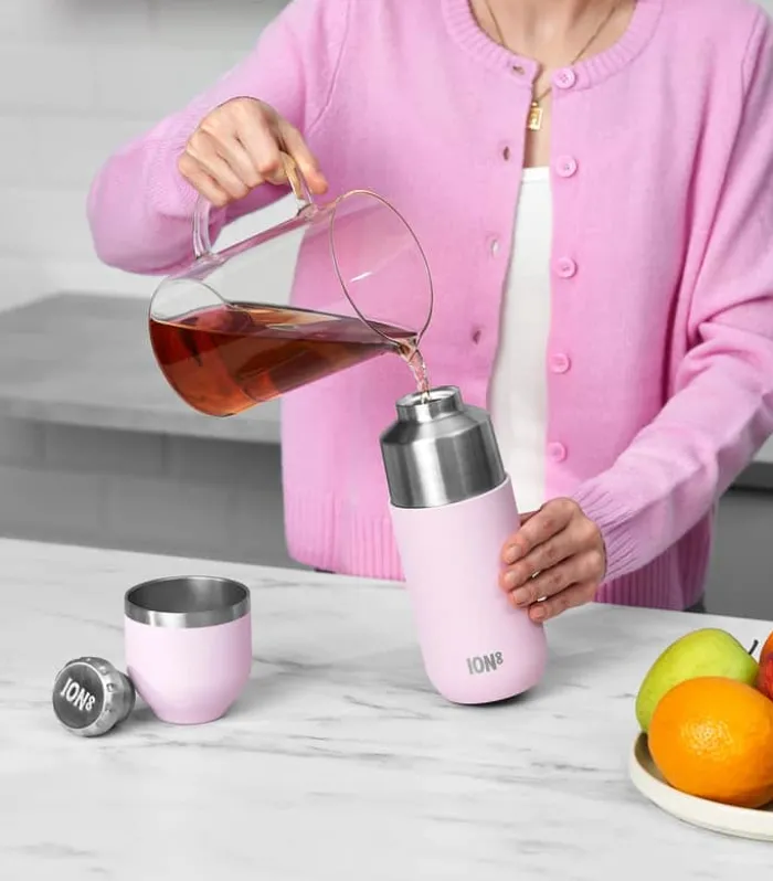 Ion8 Luma Termoflaske 700 ml - Genanvendt rustfrit stål - Rosa