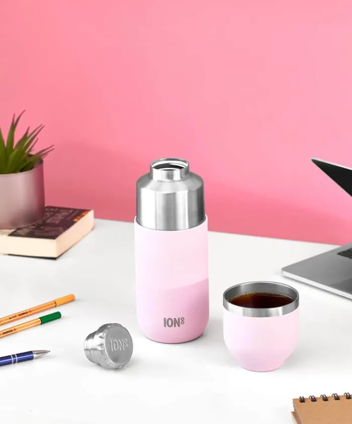 Ion8 Luma Termoflaske 700 ml - Genanvendt rustfrit stål - Rosa