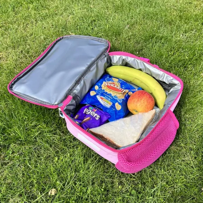 Ion8 Madkasse - Enhjørning H 9 x B 20 x L 27 cm - PES/Epe - Lyserød/rosa