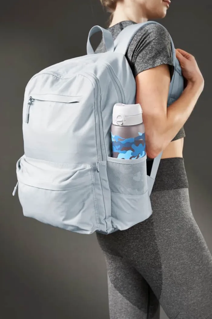 Ion8 Motivational Drikkeflaske 1 liter - PP-plast/silikone - Camouflage