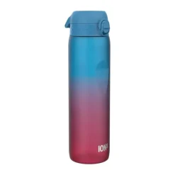 Ion8 Motivational Drikkeflaske 1 liter - PP-plast/silikone - Blå/pink