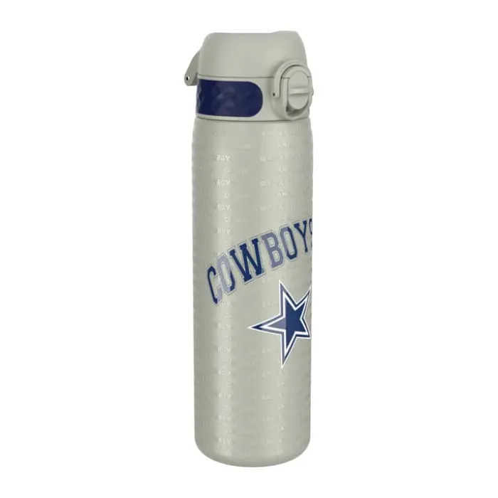Ion8 NFL Drikkeflaske - Dallas Cowboys 0,6 liter - Rustfrit stål/pp-plast - Grå