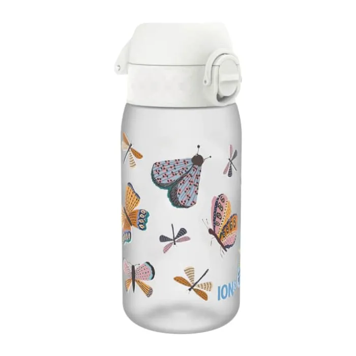 Ion8 Recyclon Drikkeflaske - Butterfly 0,35 liter - PP-plast/silikone - Klar
