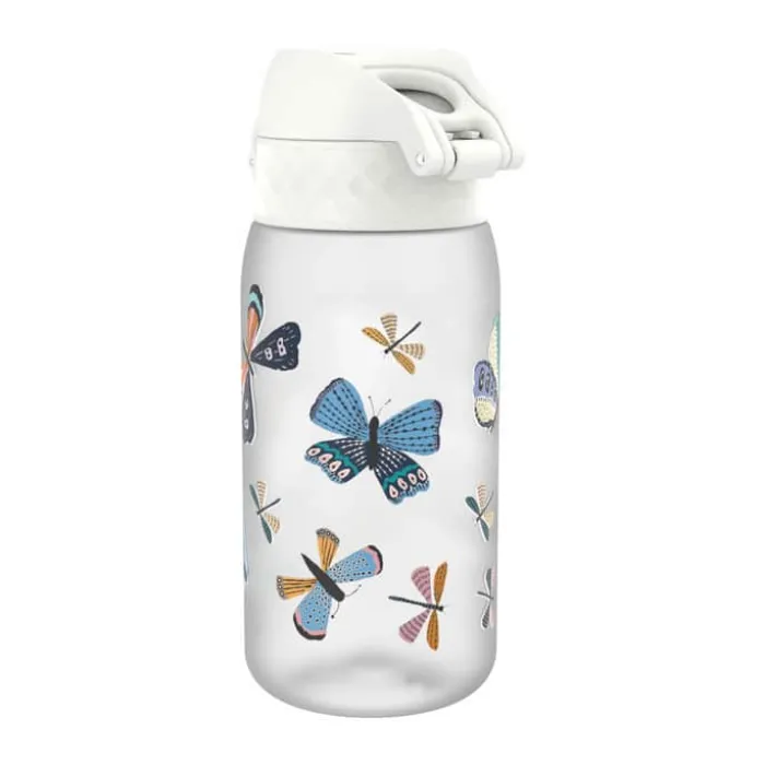 Ion8 Recyclon Drikkeflaske - Butterfly 0,35 liter - PP-plast/silikone - Klar