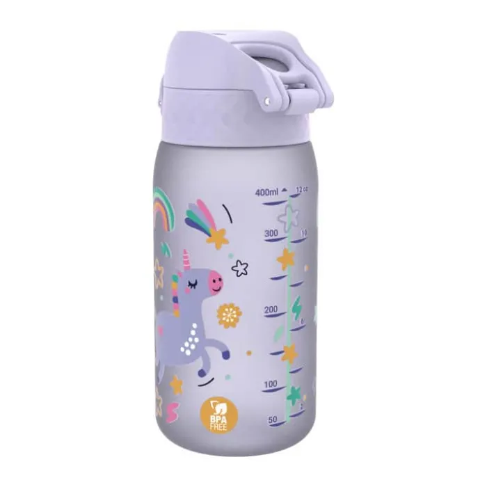 Ion8 Recyclon Drikkeflaske - Unicorn 0,35 liter - PP-plast/silikone - Syren