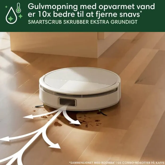 iRobot Roomba Combo 705 Max Robotstøvsuger 2-i-1 funktion - AutoWash™ - Hvid