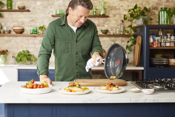 Jamie Oliver by Tefal Enjoy Grydesæt - 6 dele Metal - Keramisk non-stick belægning