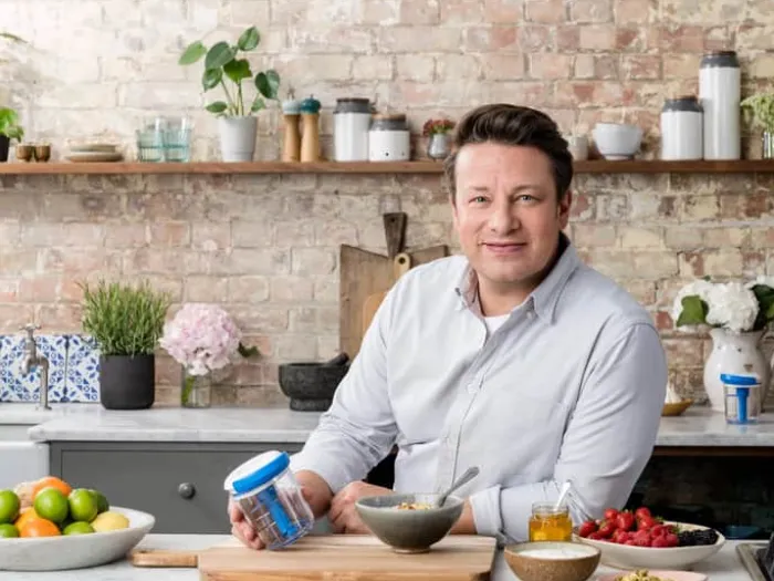 Jamie Oliver by Tefal Minihakker 450 ml - 2 års garanti - Blå/klar