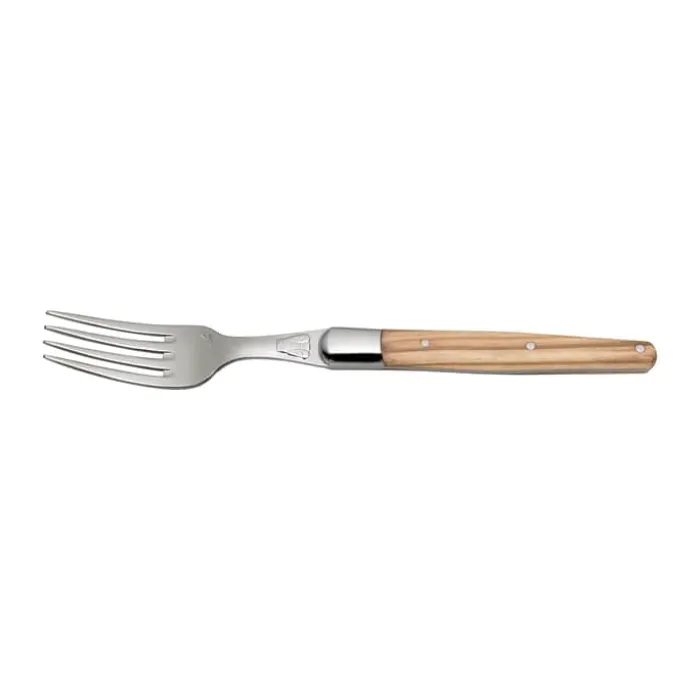 Jean Dubost Gaffel L 22 cm - Rusfrit stål/oliventræ