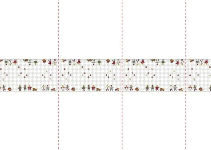 Jette Frölich Design Dansende Børn Juledug B 160 x L 220 cm - Bomuld - Hvid