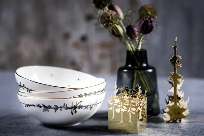 Jette Frölich Design Design Funklende Stjerne Dyb Tallerken Ø 15 cm - Porcelæn - Hvid