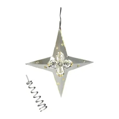 Jette Frölich Design LED Stjerne H 26 x B 23 cm - Metal/plastik - Sølvfarvet