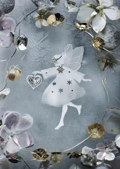 Jette Frölich Design Papirblomster - 3 stk. H 3 cm - Papir/metal - Lilla/lyserød