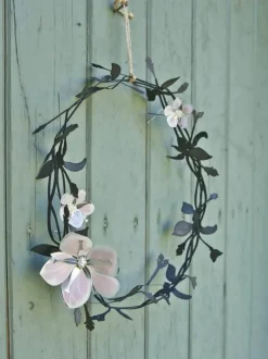Jette Frölich Design Papirblomster - 3 stk. H 3 cm - Papir/metal - Lilla/lyserød