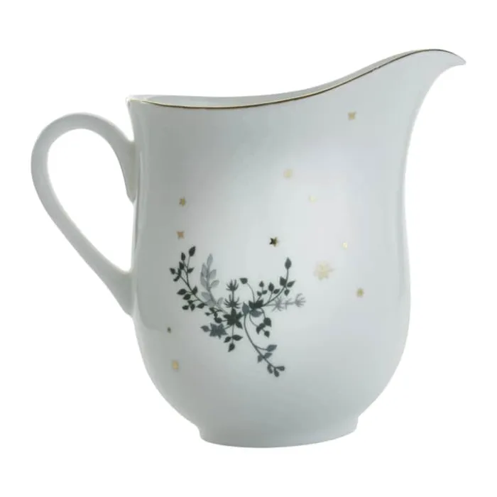 Jette Frölich Design Vinterstjerner Kande 1 liter - Porcelæn - Grøn/guld