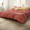 Juna Bæk&Bølge Sengetøj B 140 x L 200 cm - Økologisk bomuld - Rød/gul