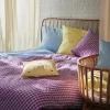 Juna Bæk&Bølge Sengetøj B 140 x L 200 cm - Økologisk bomuld - Fuchsia/mint