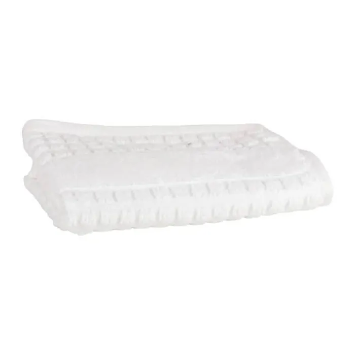 Juna Check Vaskeklud B 30 x L 30 cm - Økologisk bomuld - Hvid
