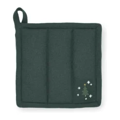 Juna Christmas Fable Grydelapper B 22 x L 22 cm - Bomuld/polyester - Grøn