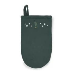 Juna Christmas Fable Ovnhandske L 25 cm - Bomuld/polyester - Grøn