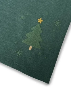 Juna Christmas Fable Viskestykke B 50 x L 70 cm - Bomuld/polyester - Grøn
