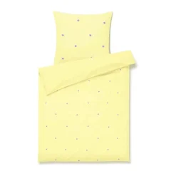 Juna Daisy Baby Sengetøj B 70 x L 100 cm - Økologisk bomuld - Gul