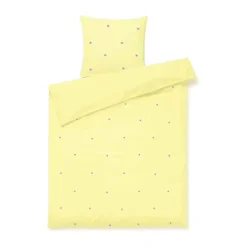 Juna Daisy Junior Sengetøj B 100 x L 140 cm - Økologisk bomuld - Gul