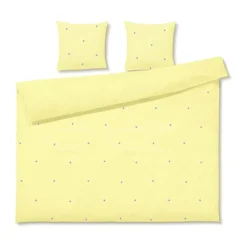 Juna Daisy Sengetøj B 220 x L 220 cm - Økologisk bomuld - Gul